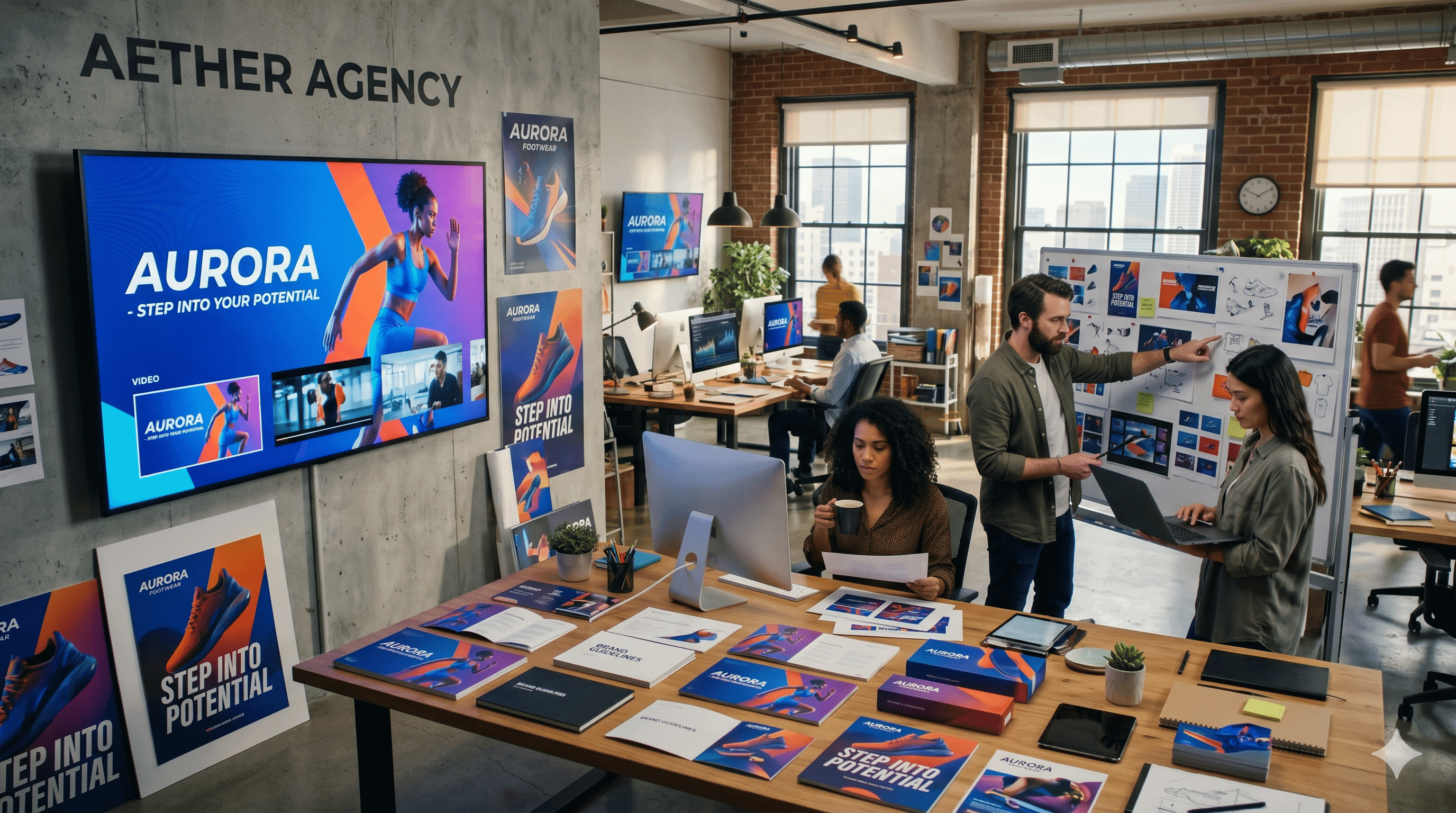 Modern professional office workspace